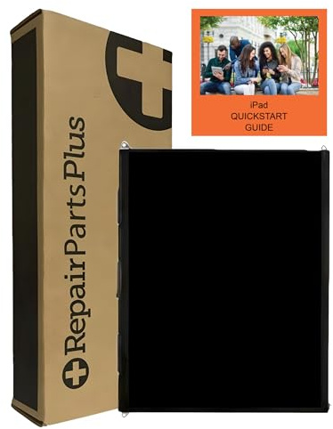 Repair Parts Plus Écran LCD de rechange pour iPad 4e génération - Écran LCD de rechange (9,7, iPad 4 A1458 | A1459 | A1460, iPad 3 A1403 | A1430 | A1416)