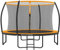 SONGMICS Garden Trampoline Round Diameter 305 cm with Safety Net, Ladder and Padded Bars, Safety Cover, Safety Black/Orange STR102O01