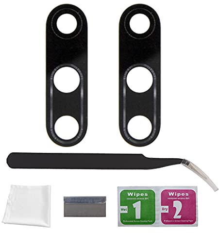 Eonpam 2er-Pack Kamera Glas für Oneplus 7 Pro / 7T Pro Original Rückseite Kamera Linse Glas Ersatz HD Kameraschutz Camera Glass + Reparatur Set
