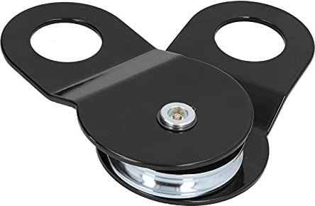 Wakects Winch Pulley Block, 8 Ton Snatch Block 17600LBS Carbon Steel Heavy Duty Winch Stop Block Trailer Parts for 5/16in to 1/2in Winch Ropes ATV UTV Black