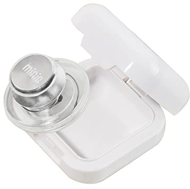 MiNiQ Mobile Phone Game Joystick for iPhone iPad Android Smartphone Tablet Gaming Control with White Solid Vanity Mirror Carrying Case