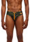 SUNDEK Diwalter Camou Swim Brief, Slip Mare da Uomo (IT, Testo, XL, Regular, Regular, Deep Forest Camo)