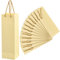 heavenlife 12 Pezzi Sacchetto Regalo per Vino, Borsa Vino Per Champagne Bottiglie Singola con Manico Corda, Busta Regalo Vino in Carta, Vino Borse Portabottiglie Regalo per Feste Compleanno (Beige)