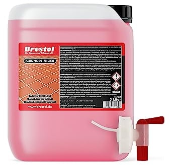 GRUNDREINIGER 5 Liter Konzentrat für alle wasserfesten Böden geeignet wie Laminat, Fliesen, Kacheln, Naturstein, Beton, Parkett, PVC, Linoleum - löst Versiegelungen und reinigt gründlich