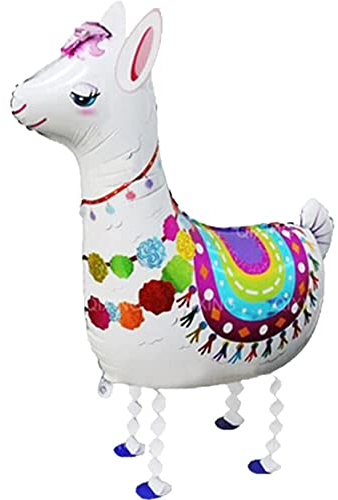 Airwalker Folienballons * Laufende Tiere * als Deko für Geburtstag und Party | 34-115cm groß | Walking Animals Kinder Kindergeburtstag Partydeko Luftballons Ballons, Edition: Lama