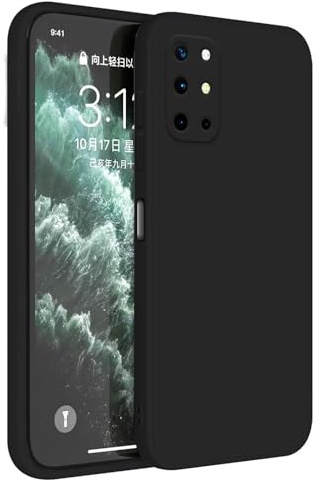 Topme Handyhülle Hülle Fur OnePlus 8T / OnePlus 9R (6.55 Inches) Case Schutzhülle, Hautschutz Aus TPU Silikonhülle - Schwarz
