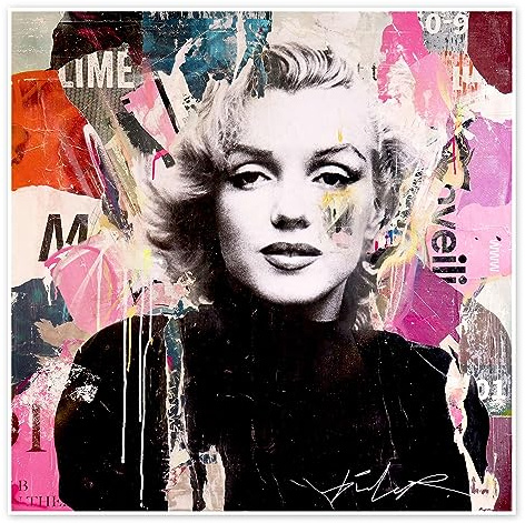 Marilyn Monroe II Poster von Michiel Folkers 60 x 60 cm Wandbilder Wanddeko