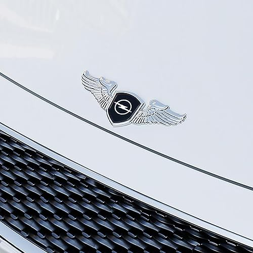 PartyUnix 3D Metall Embleme Sticker Auto Körper KofferraumtüR Chrom Abzeichen Dekoration für Opel Astra H Astra J G Corsa Insignia Zafira Vectra Corsa Vivaro ufkleber Logo,B