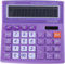 Calcolatrice da scrivania base da ufficio a 12 cifre con energia solare e display LCD facile da leggere, pulsanti grandi, per casa, ufficio, scuola, classe e lavoro, con batteria, viola