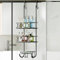 TAILI Over The Door Shower Storage Caddy, Rust Proof Bathroom Shelves with Suction Cup, No Drilling, Caddy with Hooks