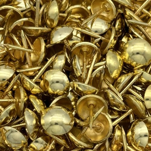 Decotacks, 1000 chiodi per tappezzeria, 11 mm x 1000 pezzi, finitura in ottone, DX0511BS1000