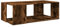 vidaXL Table Basse chêne fumé 89,5x48x30 cm Bois d'ingénierie, Table d'appoint, Table de Salon, Table latérale, Bout de canapé, Table Centrale