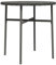SDWEHO7 Ø 45 cm Polyrattan Beistelltisch Gartentisch Kaffee Tisch Balkontisch Gartenmöbel Kaffeetisch Teetisch Couchtisch Rattantisch, Grau