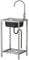 Évier Inox Evier Cuisine 1 Bac Avec Robinet, Extérieur Évier De Jardin Lavabo Restaurant Cuve Simple,Éviers Commerciaux Autoportant,Pour Restaurant, Bar, Buanderie, Garage