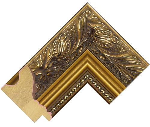 Customisable Bezel/Frame compatible with the Samsung Frame TV (43 inch) - Ornate Gold Frames (Regal Gold 59mm)