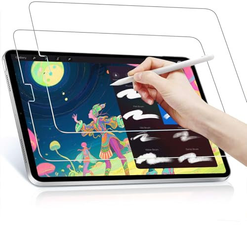 Penbinmall 2 Stück Papier Schutzfolie für iPad 6 Gen/5 Gen/Air 2/Air 1,Zeichnen Wie auf Papier, Blendfreiem, mit Easy Installation Kit
