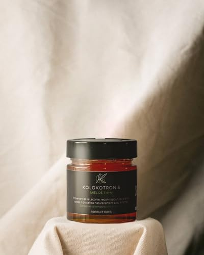 KOLOKOTRONIS – Miel de Thym Sauvage Grec Brut 280g | Récolté en Laconie | Saveur Intense & Naturelle