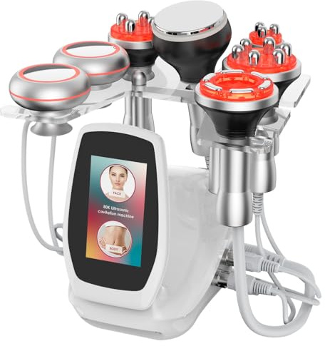 Elitzia 6 in 1 Body Sculpting Cavitation 80k Machine Fat Burning Vacuum Radio Frequency EMS Skin Tightening RF Reduce Wrinkles RF Ultrasonic Cavitation Machine Salon Spa Home Use ETD149 (6 in 1)