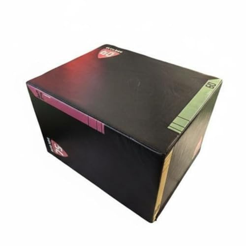 KiBcsLic Gymnastik Trainingswürfel Sprungbox Plyobox Fitnesswürfel Trainingskasten mit Weicher Polsterung Und Solider Standfläche für Plyometrie Ganzkörpertraining Fitnessstudio Sportvereine