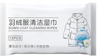 Down Detergent for Puffer Jackets No Rinse Stain Removal Wipes