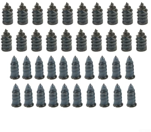 40pcs Tubeless Kit di Riparazione Pneumatico Con Acciaio Gomma Vite Chiodi Per Auto Camion Moto Per Atv Puntura Fix Tool Set Colore Nero