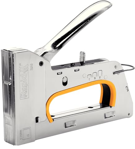 Rapid PRP R33 Graffatrice Manuale per Graffette n. 13, Dotata di Impugnatura Ergonomica, Grilletto Facile da Utilizzare e Regolatore di Forza in 3 Fasi, Adatta per Lavori di Tappezzeria Pesante