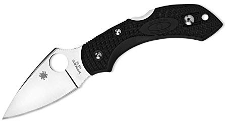 Spyderco C28PBK Unisex – Erwachsene Taschenmesser Dragonfly Lightweight, schwarz, 14,1 cm
