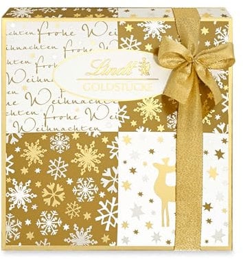 Lindt & Sprüngli Piezas de oro Caja de Praline, 1 paquete (1 x 180 g)