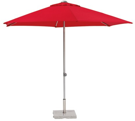 Kettler Sonnenschirm Easy Push – runder Sonnenschirm 3 Meter Durchmesser – witterungsbeständiger Balkonschirm mit manueller Neigungsverstellung – bietet UV-Schutz 50+