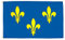 AZ FLAG - Drapeau Ile-de-France - 150x90 cm - Drapeau Francilien 100% Polyester Avec Oeillets Métalliques Intégrés - Pavillon 110 g