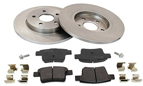 MAPCO 47689 Bremsensatz Bremsscheiben und Bremsbeläge Hinterachse | Kompatibel mit: FORD MONDEO III, MONDEO III Stufenheck, MONDEO III Turnier, JAGUAR X-TYPE I, X-TYPE I Kombi