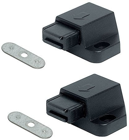 2 x Magnetic Pressure Catch for Single Door + Counterplate