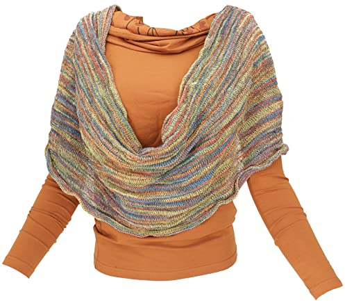 GURU SHOP Weicher Loop Schal/Stola, Magic Loopschal, Weste - Bunt, Herren/Damen, Baumwolle