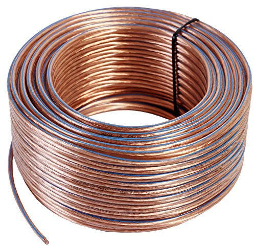 Misterhifi 10 m Lautsprecherkabel 2 x 2,5 mm², Litze: 2x78x0,2 mm, transparent isoliert, 99,99% OFC Kupferkabel, Made in Germany, Boxenkabel/Audiokabel für Lautsprecher und Heimkino