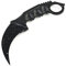 Counter Karambit Skin Knife CS GO Streik Greifer Messe Jagdmesser taktisches Überlebens Camping Werkzeug Karambi cs Camping Messer (schwarz)