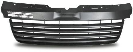 Kühlergrill Sportgrill Gitter Front Grill ohne Emblem Schwarz (Fahrzeugspezifisch)