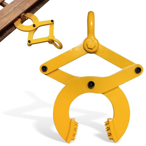Bob 'S | Palette Lockvogel Klemme in gelb, 6.000 Lb Pfund Ziehen Kapazität, Palette Grabber Haken Abzieher Werkzeug für Gabelstapler Kette