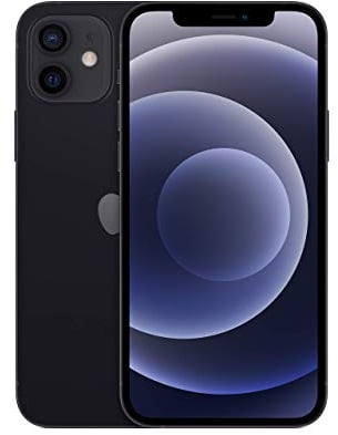 Apple iPhone 12, 64GB, Black (Renewed)