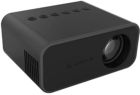 Heimprojektor,Mini-Micro-LED-Projektor,5s Boot mit satten Farben,kompatibel mit Android Ios,100 Zoll tragbares Outdoor-Camping-Heimkino (schwarz)