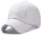 XYIYI Weiß Vintage Basecap Verstellbare Distressed Washed Baseball Kappe für Damen Herren