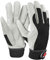 Solidstar HandschuhMan. Hochwertige Arbeitshandschuhe weiche Lederhandschuhe mit Klettverschluß Gr. 6-11 (Größe 6/XS), Schwarz Grau