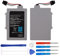 Duotipa Batteria di ricambio WUP-001 compatibile con Wii U Gamepad Controller WUP-012, ARR-002 batteria (attrezzi non inclusi)