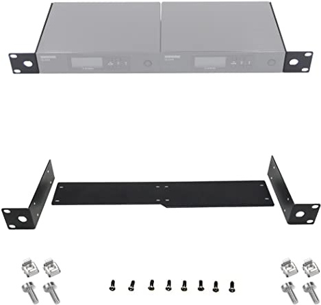 RK Rackmount Bracket Kit fit for QLXD4 Dual (2) Receivers Wireless System Mount on 1U Standard 19'' Rack Distribution