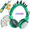 SVYHUOK Dinosaur Kids Headphones Wireless, Bluetooth Headphones Kids Over Ear Headphones, 85dB Volume Limited Toddler Headphones, Childrens Headphones for Pc/IPad/Study/Travel Birthday Xmas Gifts