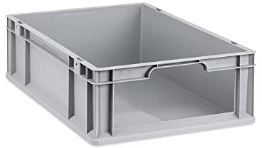 PROREGAL Eurobox NextGen Store | HxBxT 17x40x60cm | 34 Liter | Front offen | Eurobehälter, Transportbox, Transportbehälter, Stapelbehälter