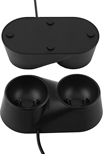 Miskall Caricatore Doppio Dock di Ricarica Supporto per Stazione di Alimentazione Supporto per Stazione di Ricarica Supporto per Controller Play Station PS4 VR