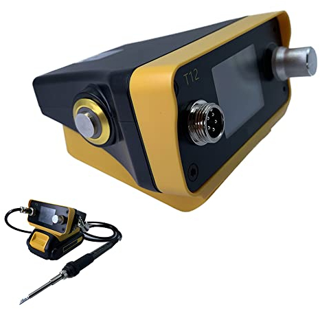 Lötstation mit T12-Griff-Heizkern, einstellbare Temperatur, unterstützt T12 & JBC245, für 20 V Max Liion Batterie