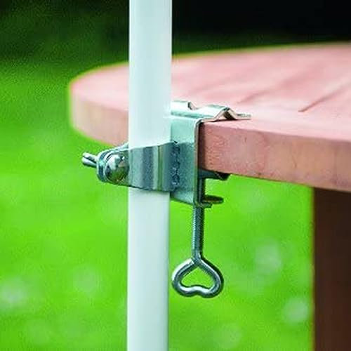 Hilai Parasol Stands, Umbrella Stand, Deck Umbrella Mount Clamp Parasol Clip Heavy Duty Table Clamp for Garden Umbrellas Fixer Bracket for Railings, Patios Chairs Outdoor