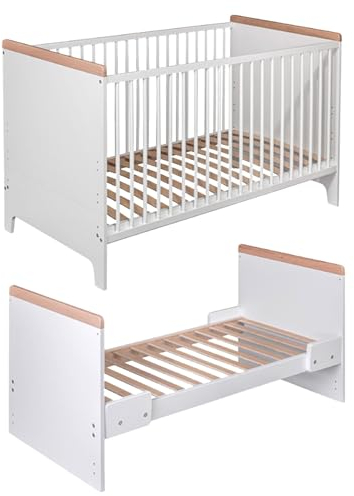 Best For Kids Gitterbett 2 in 1 Timo 70x140 cm Juniorbett Kinderbett Babybett (ohne Matratze)