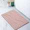 Pure 4Home - Stone Bath Mat | Badematte Stein | Diatomite Stone Bath Mat | 60cm x 39cm Stein Badematte Quick Dry | Seinmatte Badezimmer | Stone Quick Drying Mat (Waves Pink)
